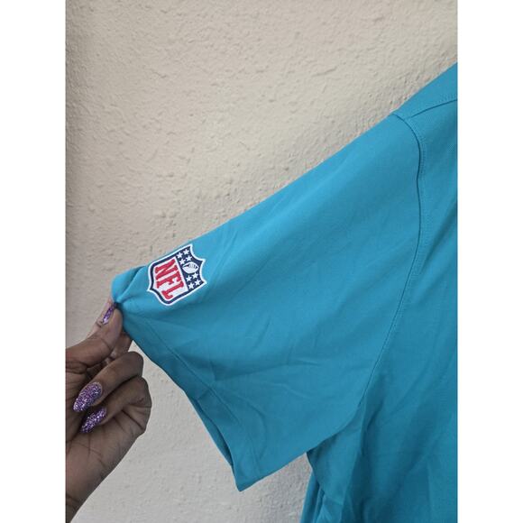 Nike Dri-Fit Miami Dolphins NFL Polo Shirt Men's Size 2XL, Teal Short Sleeve - Picture 3 of 7